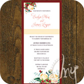 customized design rustic floral garden wedding invitation cards hong kong