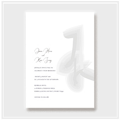 personalized handdrawn watercolor wedding invitation card hong kong