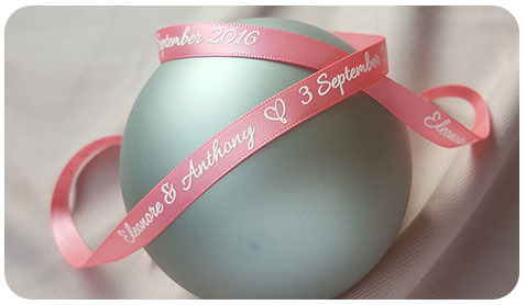 personalized printing ribbons for event gift wrapping